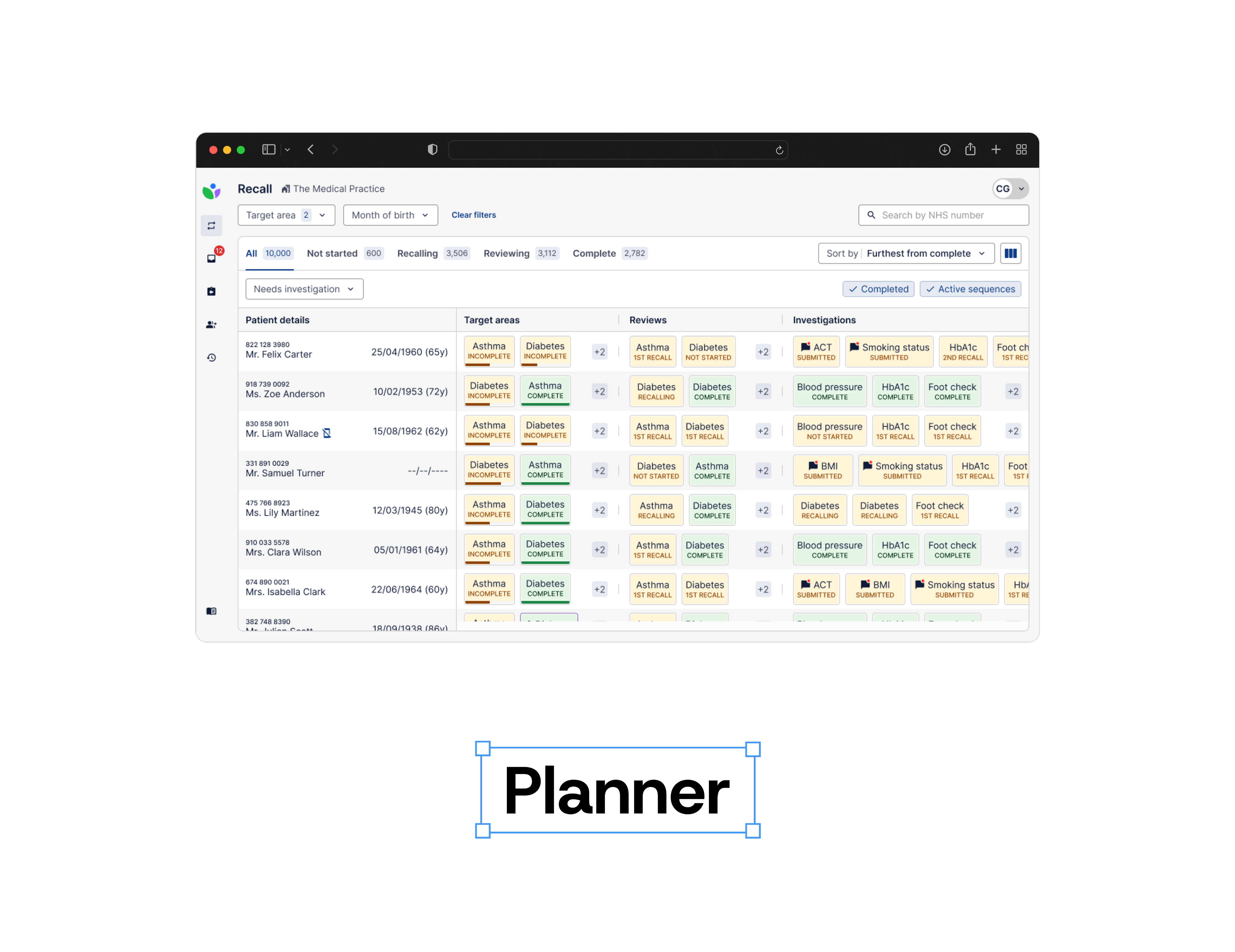 Planner heading image