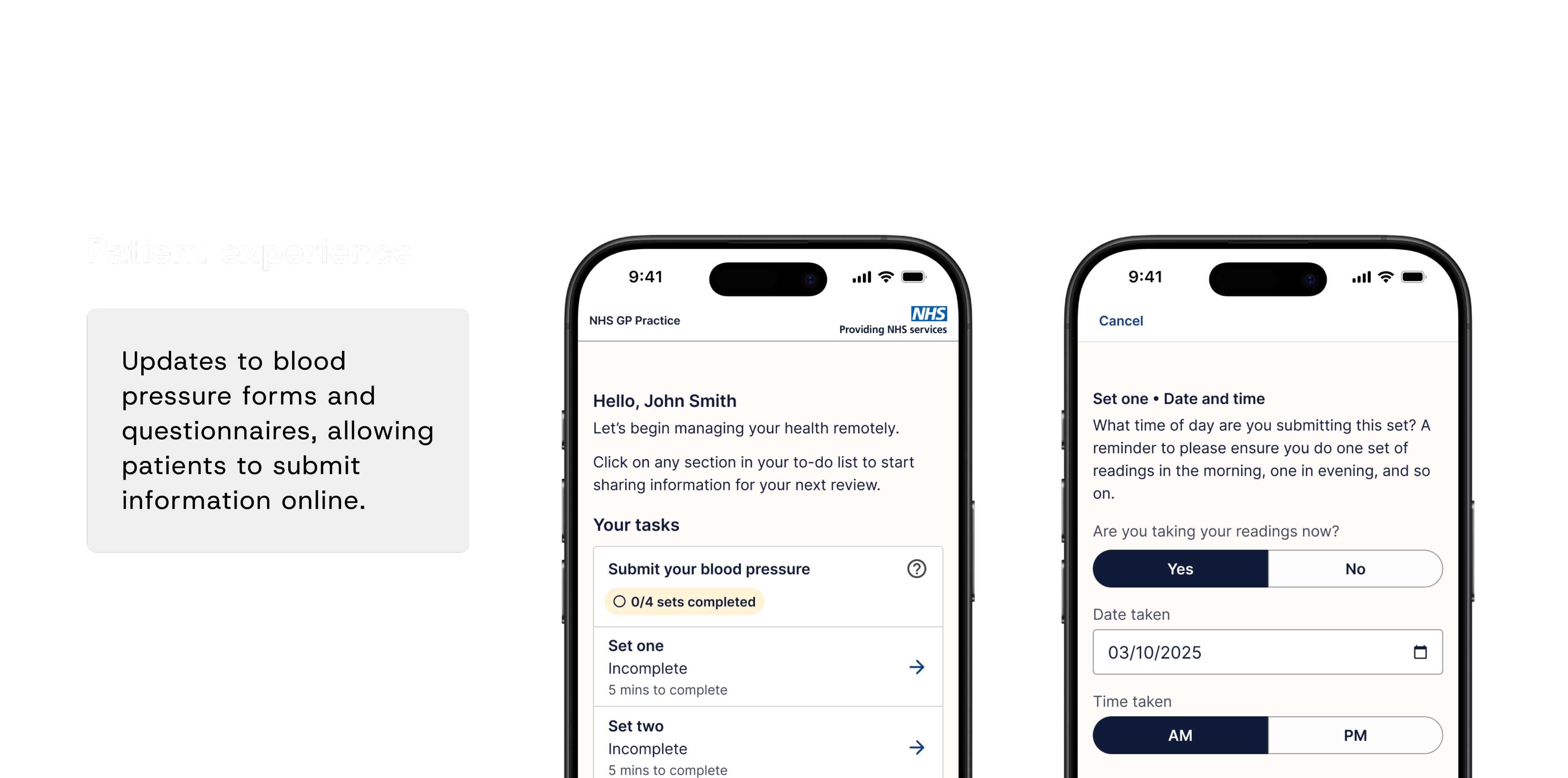 Blood pressure and homescreen updates post release